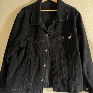 Classic Black Denim Jacket